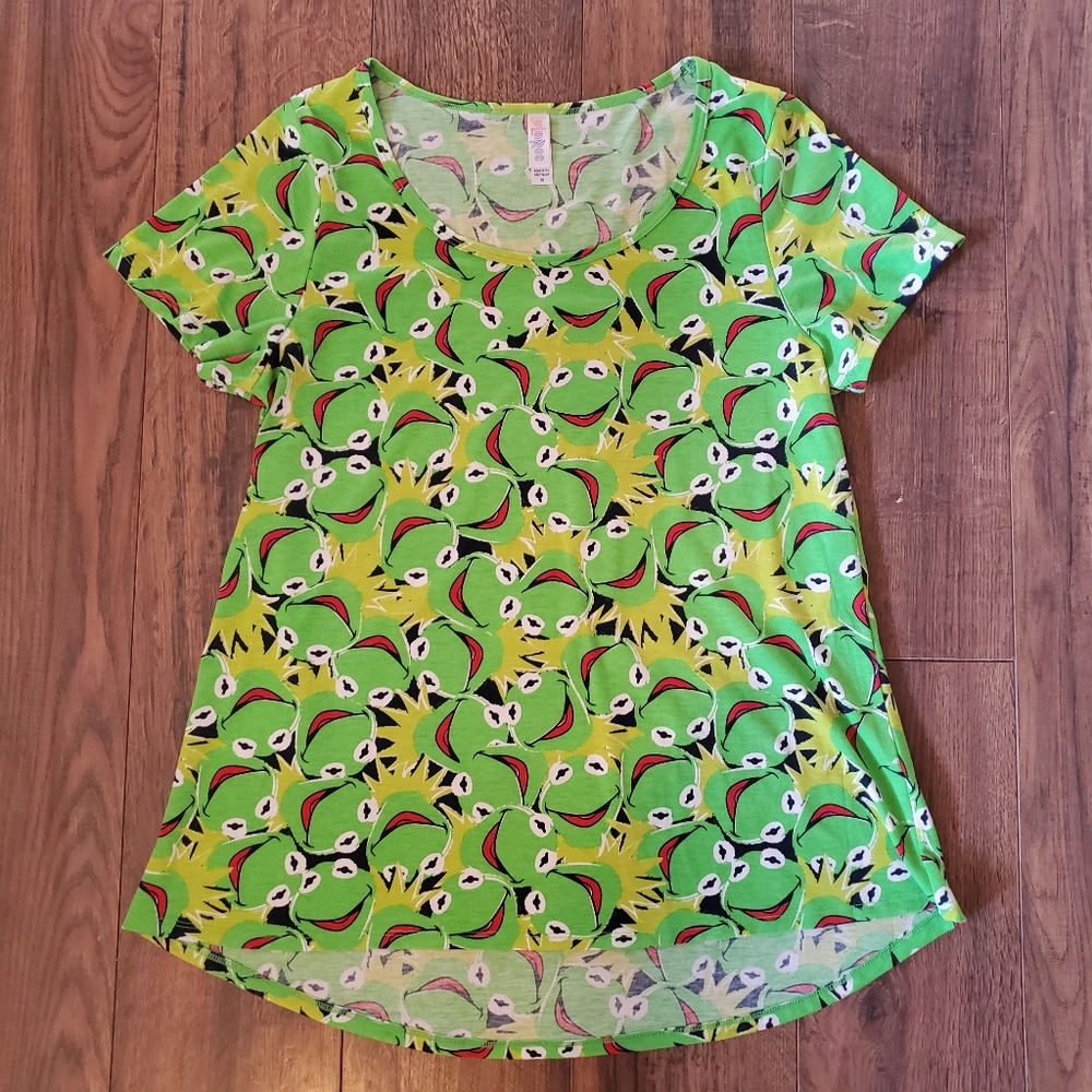 LuLaRoe Green Kermit The Frog Perfect T